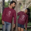 Personalized Couple Matching Hoodie with Anatomical Heart Sketch, Custom Names & Wedding Date – Ideal Valentine's Day and Memorial Gift for couples.