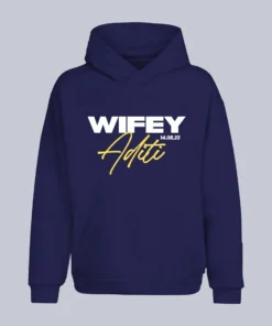Wifey & Hubby Hoodies with Custom Names and Wedding Date – Personalized Couple Hoodies, Matching Mr. & Mrs. Sweatshirts, and Custom Name Hoodies for Couples, Perfect for Anniversary or Memorial Gifts.