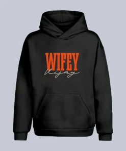 Personalized Wifey & Hubby Hoodies with Custom Names & Wedding Date – Anniversary Couple Jumpers, Matching Mr. & Mrs. Hoodies, Romantic Gift Hoodies for Couples, and Custom Couple Hoodies Online.