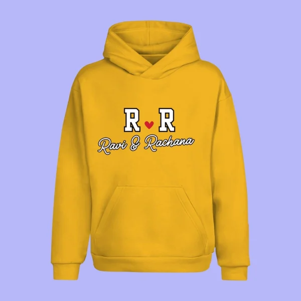 Personalized Couple Custom Name Hoodies – Matching hoodies for him and her, featuring custom names. Perfect for couples looking for custom name hoodies, personalized couple hoodies, and custom matching hoodies.