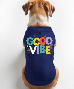 Pet Name Dog T-Shirt – Adjustable Neck Button, High Tummy Cut, Comfortable & Stylish Pet Wear