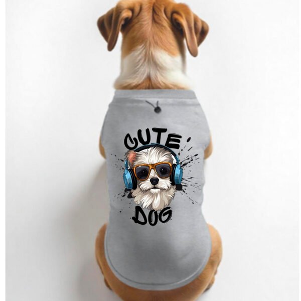 Pet Name Dog T-Shirt – Adjustable Neck Button, High Tummy Cut, Comfortable & Stylish Pet Wear