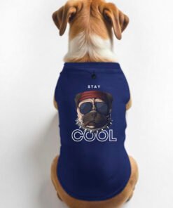 Pet Name Dog T-Shirt – Adjustable Neck Button, High Tummy Cut, Comfortable & Stylish Pet Wear
