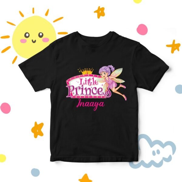 Personalized Princess Name T-Shirt for Kids – Custom Cute Tees with Fairy Tale Design - Image 4