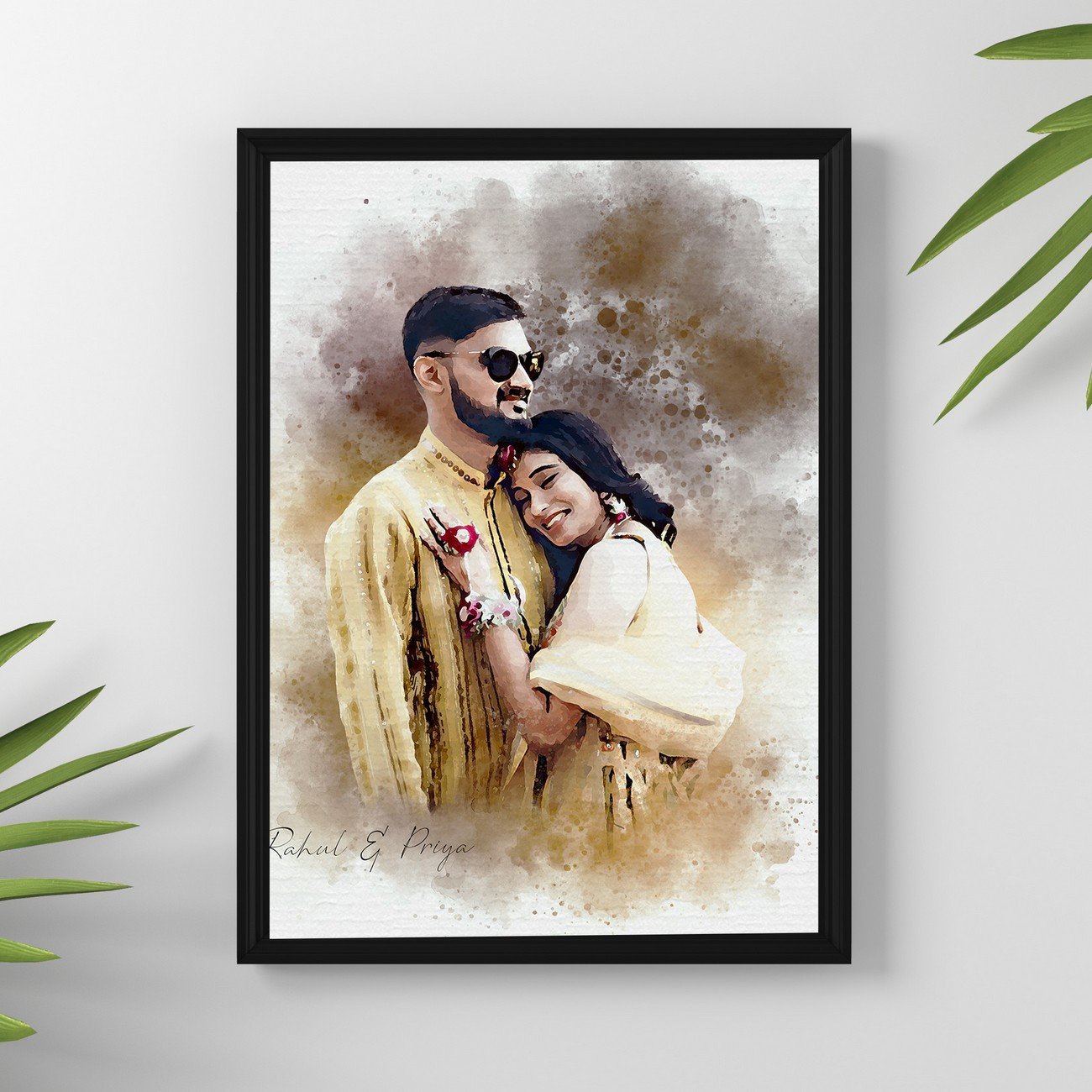 Personalized Couple Photo Frame – Custom Anniversary & Wedding Gift