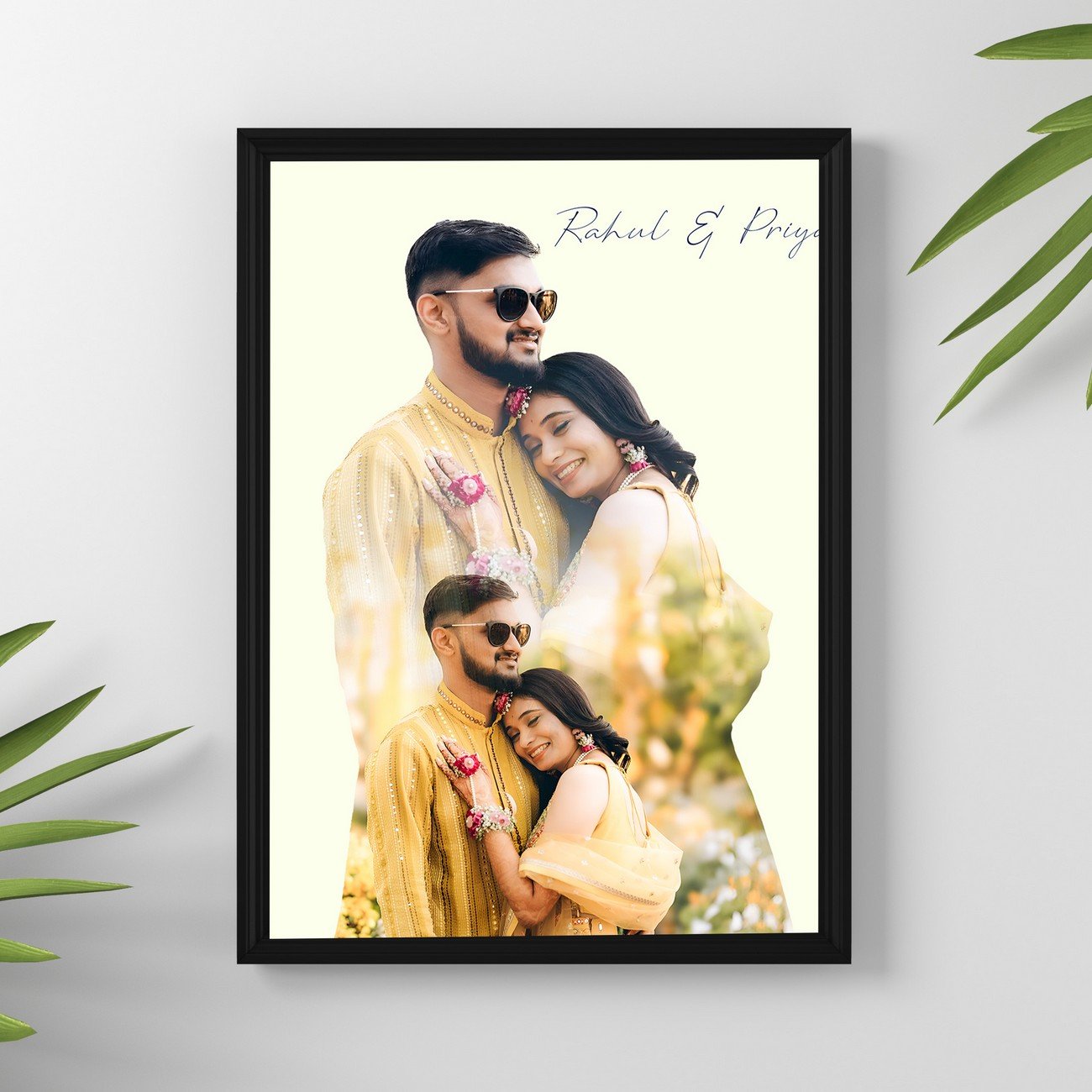Personalized Couple Photo Frame – Custom Anniversary & Wedding Gift