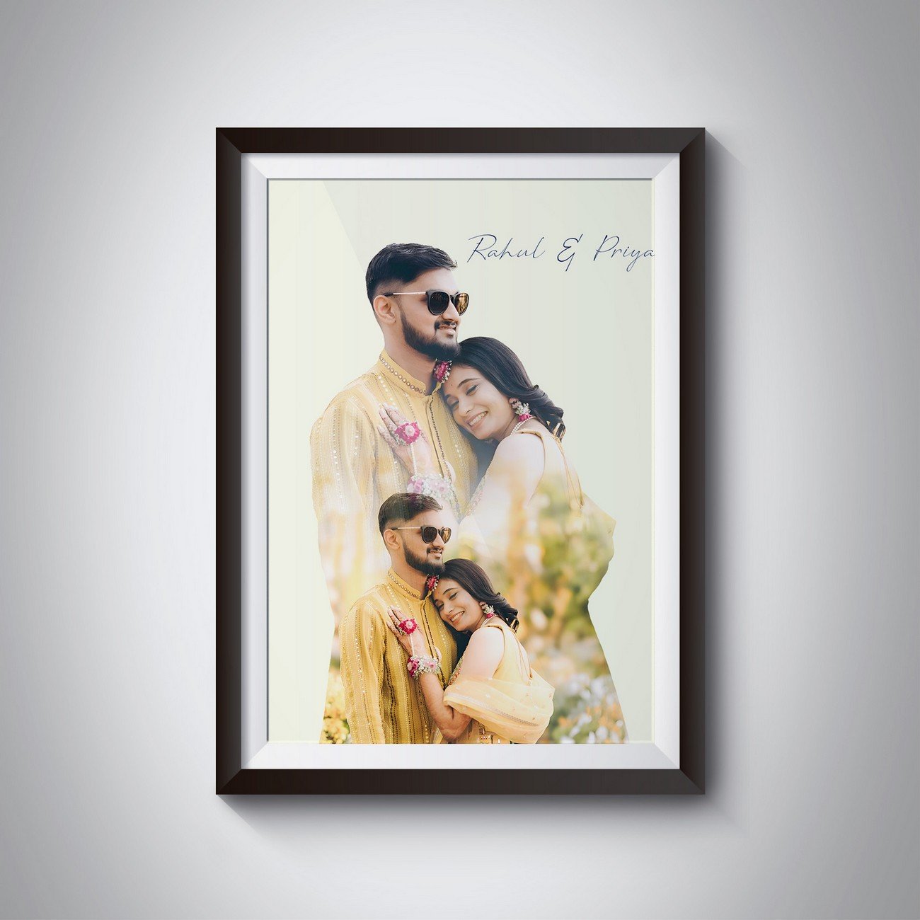 Personalized Couple Photo Frame – Custom Anniversary & Wedding Gift