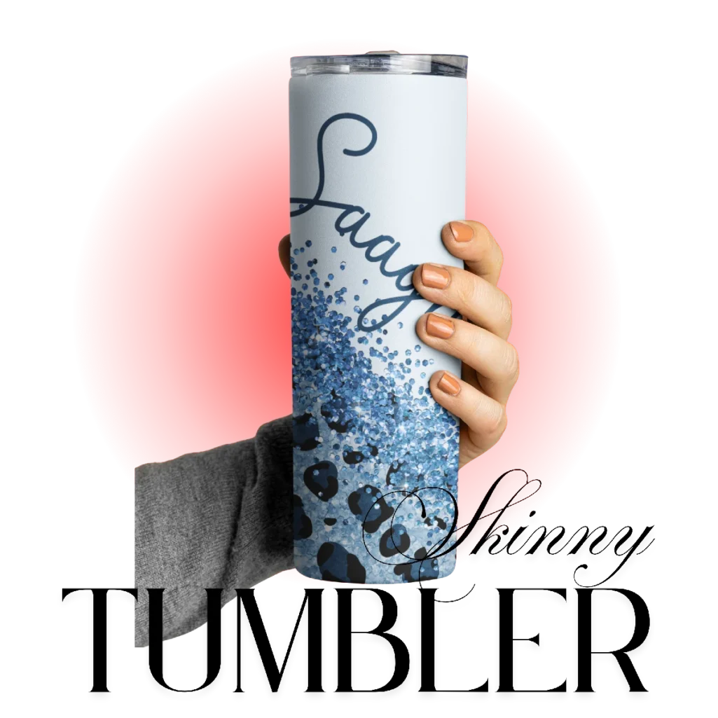 Custom name skinny tumbler – personalized travel tumbler with names