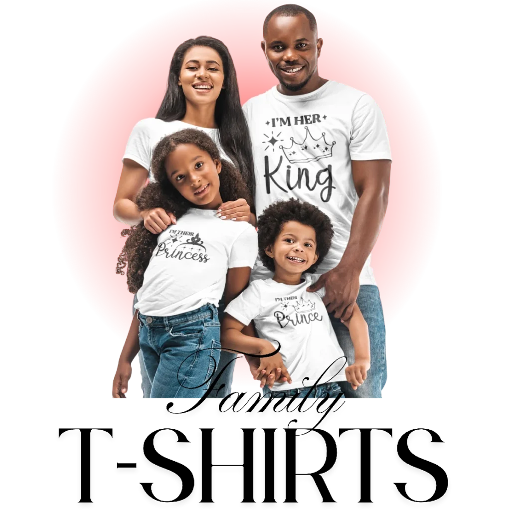 Family custom matching t-shirts – personalized matching t-shirts for families