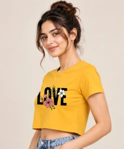 Floral Love – Trendy Round Neck Women’s Top