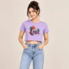 Lavender crop top