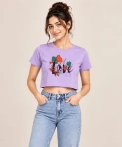 Lavender crop top