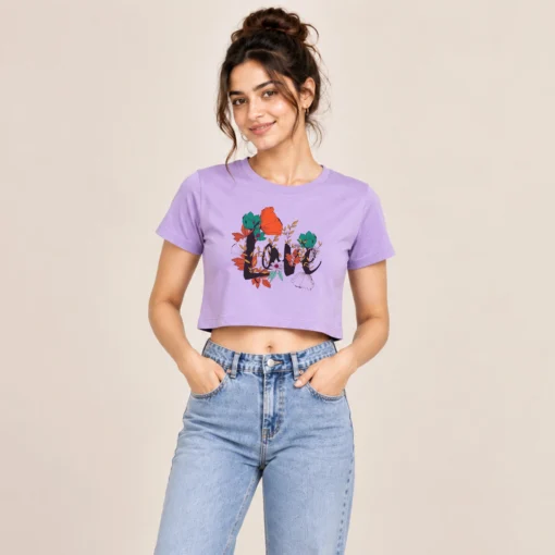 Lavender crop top