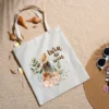 zipper tote bag + Born to win design + reusable everyday use