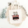 zipper tote bag + Playful Things design + reusable everyday use